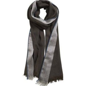India Hicks Queens Highway Silver/Blue Scarf NEW